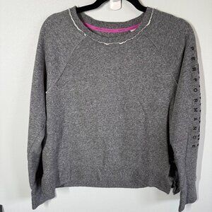 Calvin Klein Performance Arm Logo Sweatshirt Medium Cropped Drop Shoulder Sporty